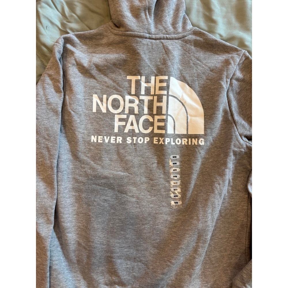The North Face Womens Evo Throwback Hoodie Grey Size Meidum